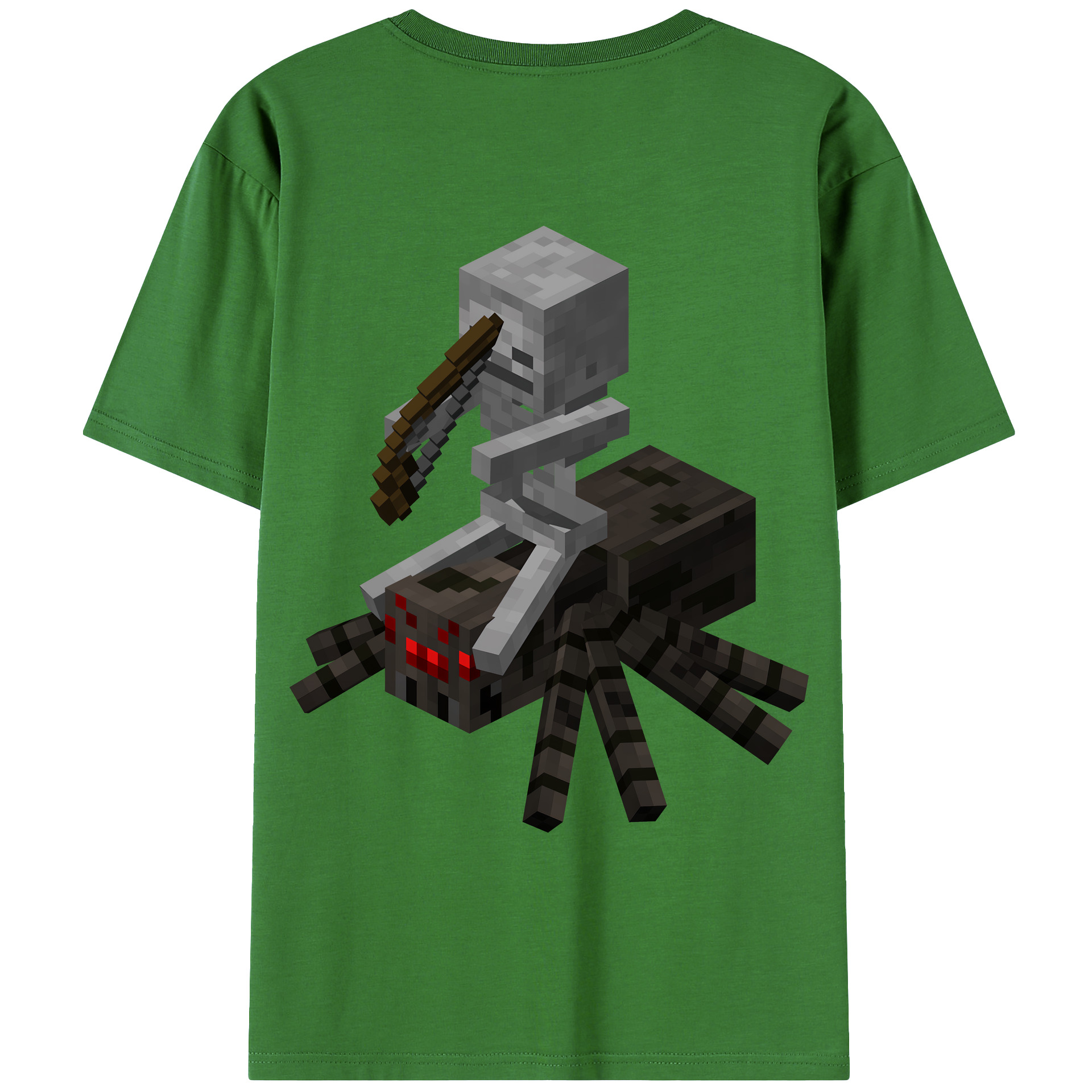 （画像用） マインクラフト ブロックの世界 Minecraft MC Block world レディース半袖Tシャツ(バックプリント)